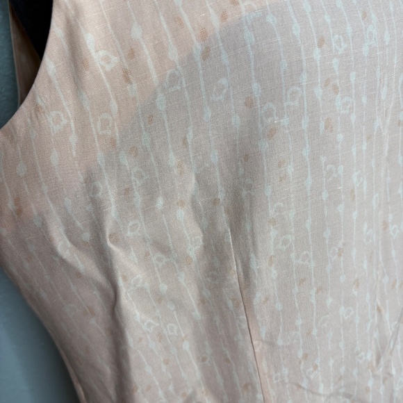 Vintage Lord & Taylor 90s Pink White Dress - Picture 5 of 11